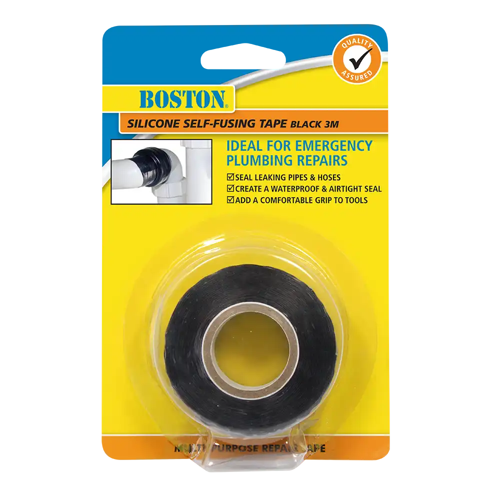 Boston Silicone Self-fusing Tape Black 3m