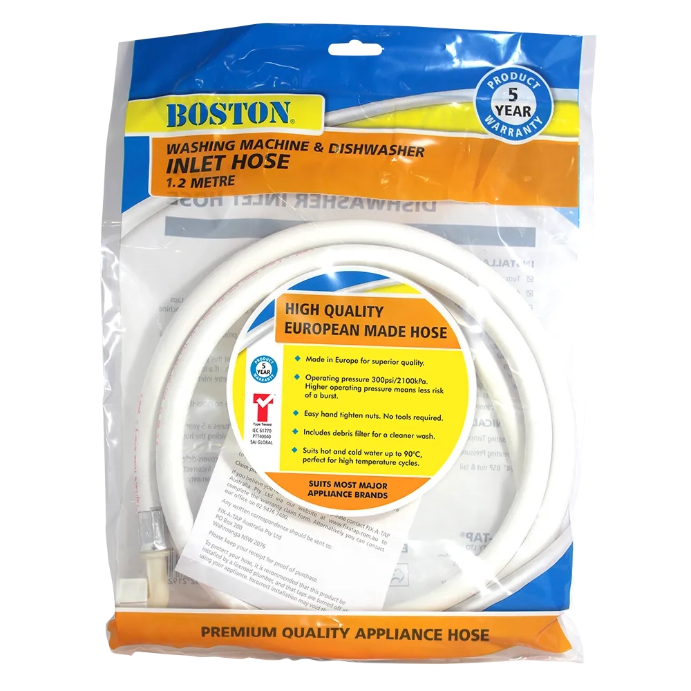 Washing Machine & Dishwasher Inlet Hose 1.2m