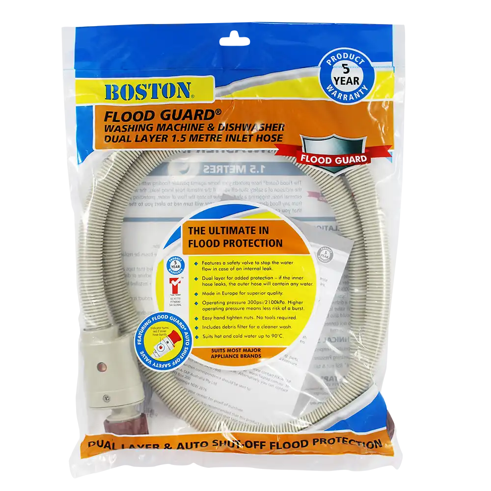 Flood Guard Washing Machine & Dishwasher Inlet Hose 1.5m