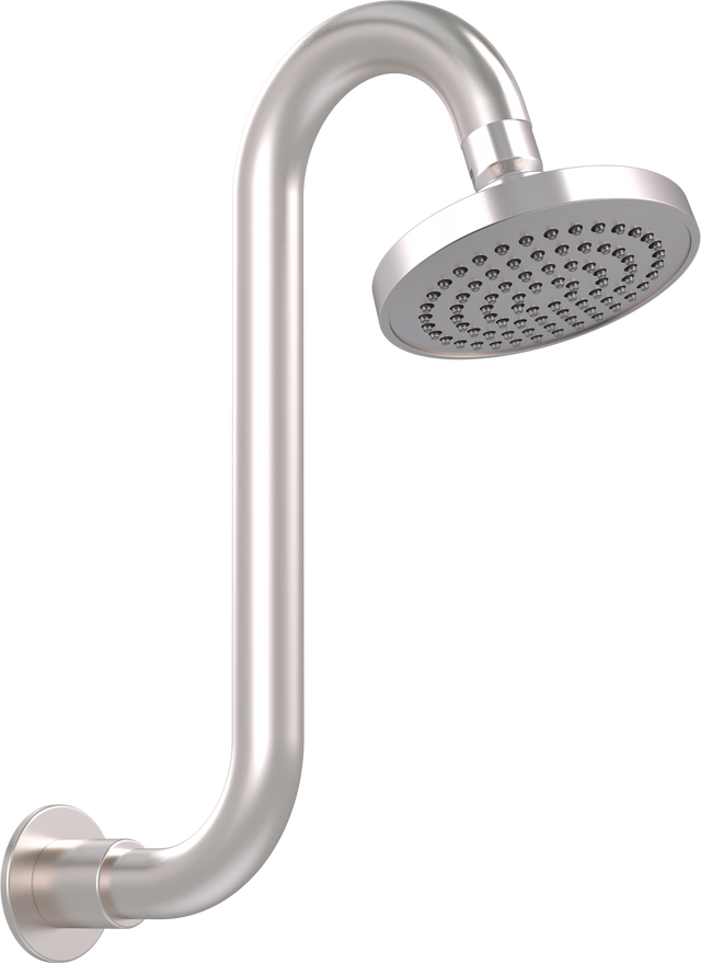 Streamjet™ Swan Neck Rising Arm Brushed Nickel WELS 4 Star - 7.5L/min