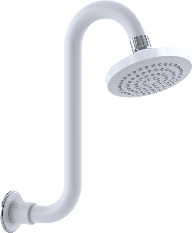 Streamjet™ Swan Neck Rising Arm White/Chrome WELS 3 Star - 9L/min