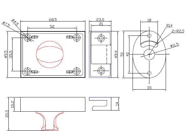 300_V Lock & Indicator Set - Concealed Fix