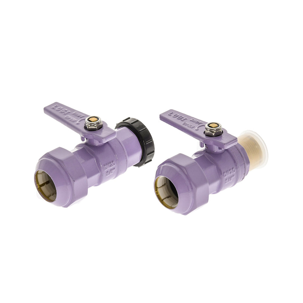 Water Meter Connection Kit - Lilac, With Plug