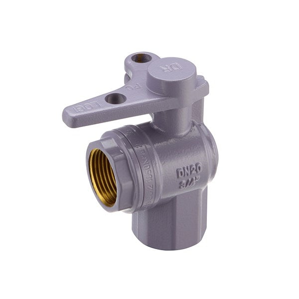 Water Service Ball Valve - Right Angle Meter Stop, Lilac