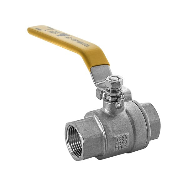 AGA Approved Stainless Steel Gas Ball Valve - Lever Handle FI x FI