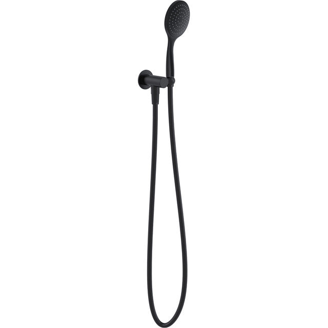 Handheld Shower Wall Outlet Bracket Kit Matte Black Streamjet™ XL WELS 3 Star - 9L/min
