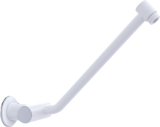 Clicklock™ Orbital/Adjustable Arm Antimicrobial White/Chrome