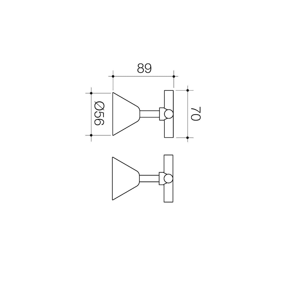 Caroma Classic Cross Wall Top Assy