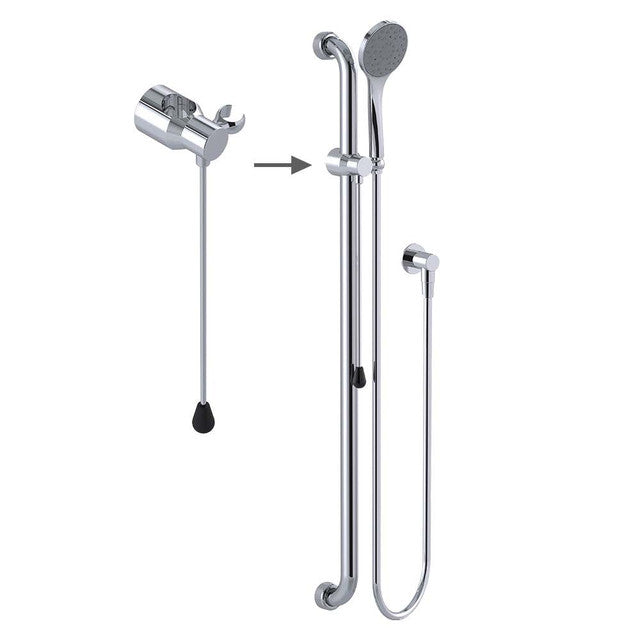 Hygienic Seal® Accessible Shower Kit 3 Commercial Chrome 1500mmW ELS 5 Star - 6L/min