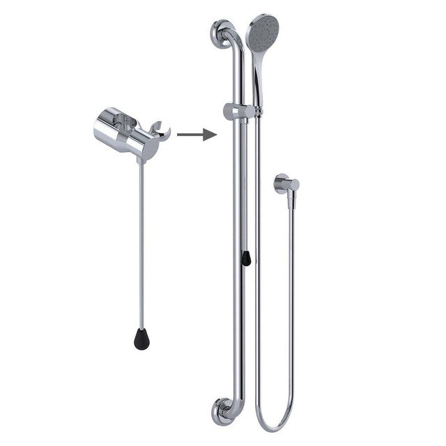 Clam® Flange Accessible Shower Kit 3 Commercial Chrome WELS 5 Star - 6L/min 2000mm