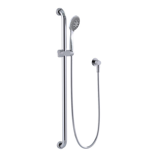 Hygienic Seal® Glide Slide Shower Kit Chrome Streamjet™ Turbo Pulsator WELS 3 Star - 9L/min