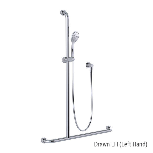 Hygienic Seal® Glide Slide "Inverted T" Shower Kit Chrome