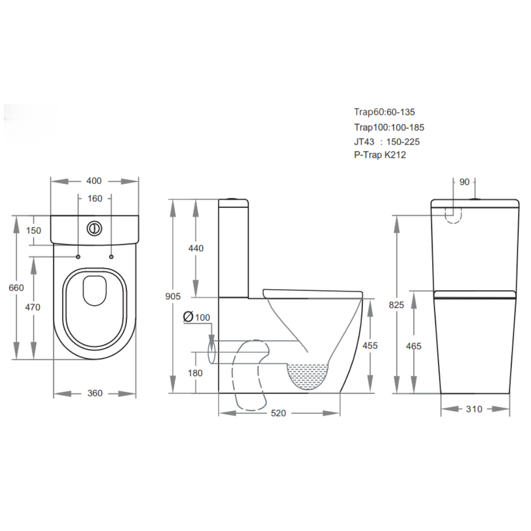 Ambulant Bathroom Kit - Toilet and Grab Rails