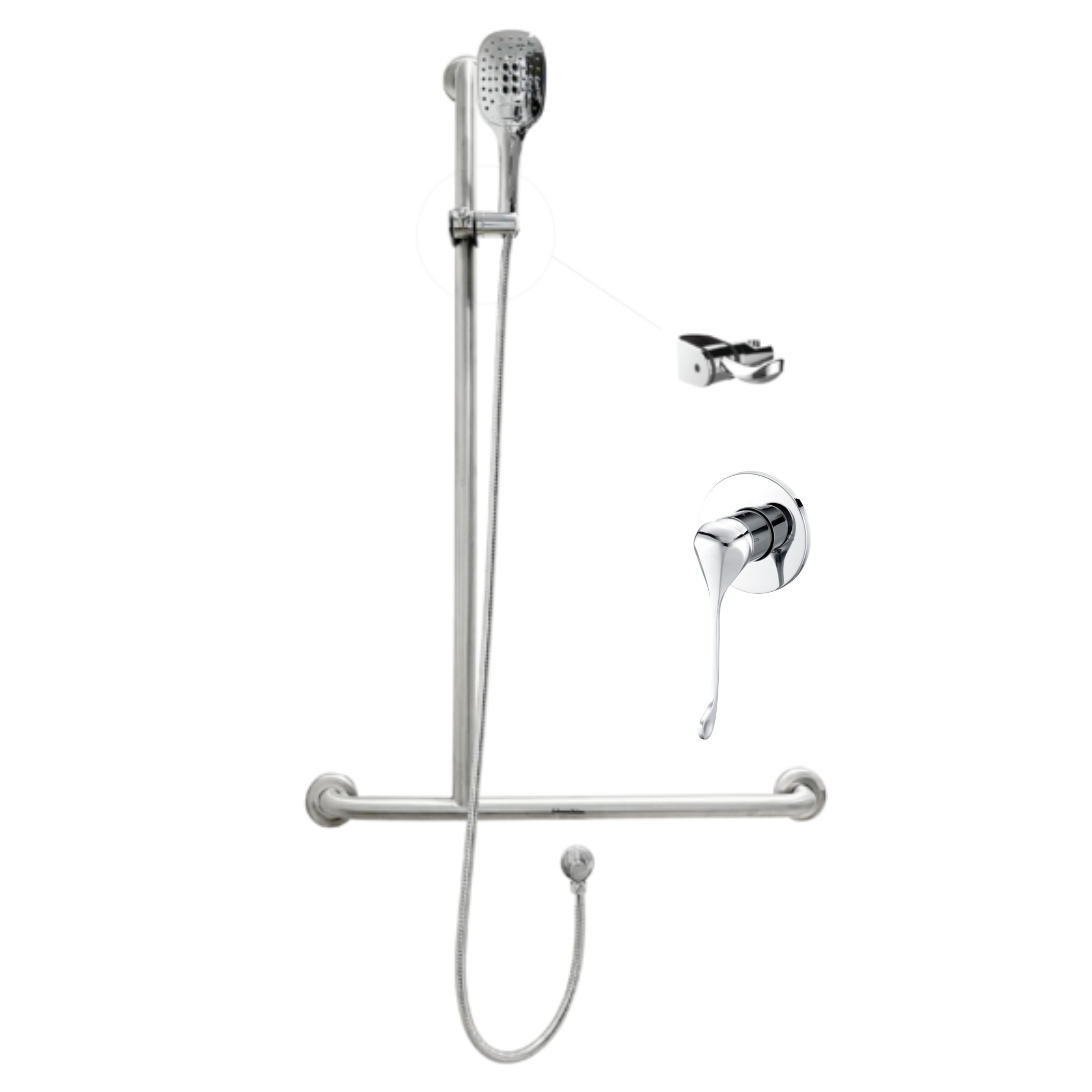 Left Hand Assisted Living Shower Kit