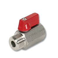 Zetco Stainless Steel Mini Ball Valve M&F