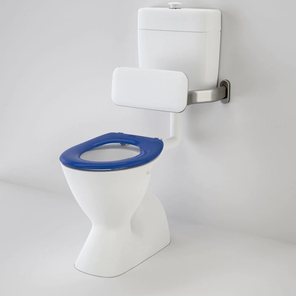 Cosmo Care V2 Connector (S Trap) Suite with Backrest and Caravelle Care Single Flap Seat - Sorrento Blue