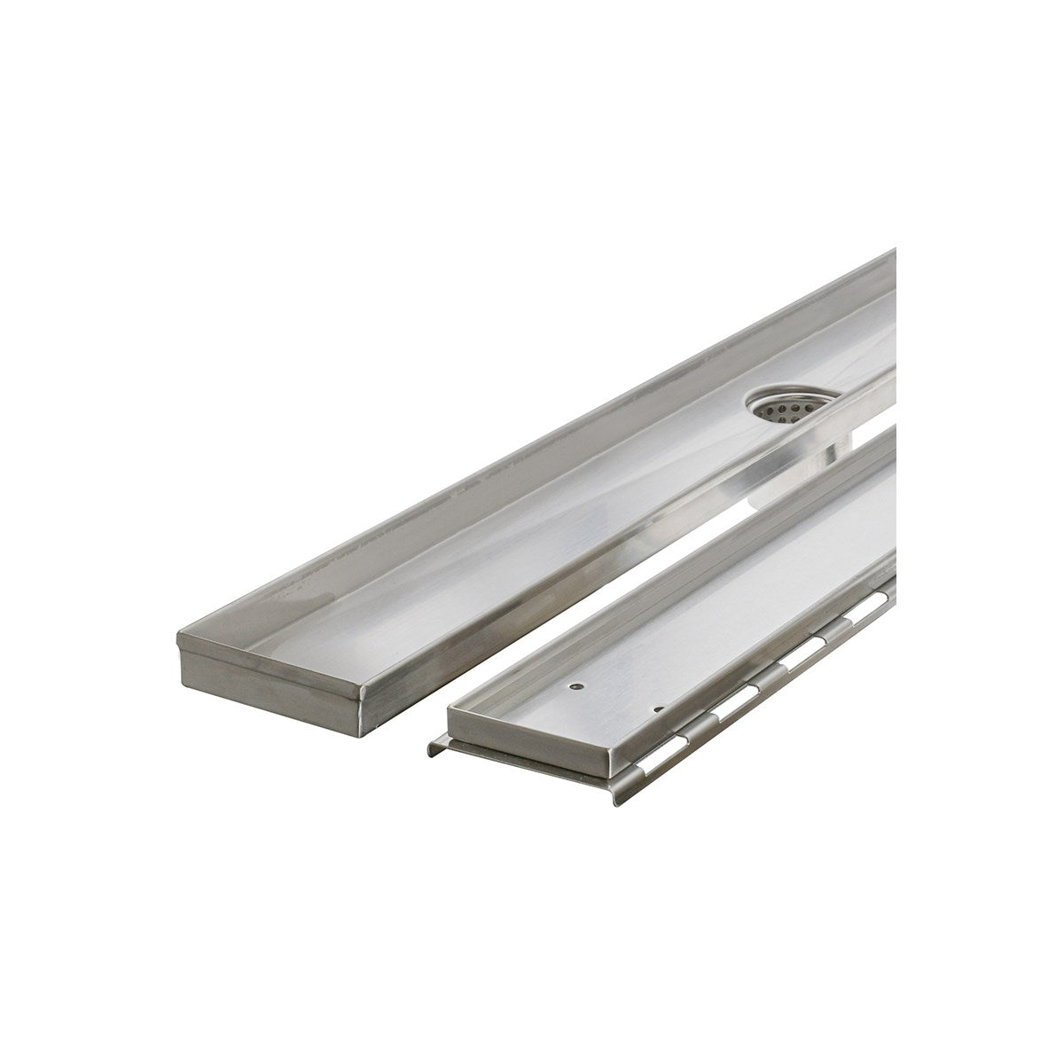 Linear Floor Drain - 316 Stainless Steel, 100mm Wide, DN80 Outlet