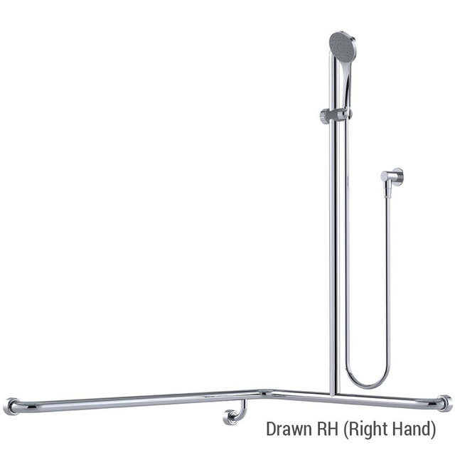 Hygienic Seal® Shower Kit 13 Commercial Chrome WELS 5 Star - 6L/min Right Hand