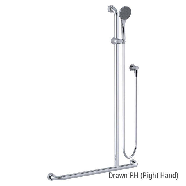 Hygienic Seal® Shower Kit 20 Chrome WELS 3 Star - 9L/min Right Hand