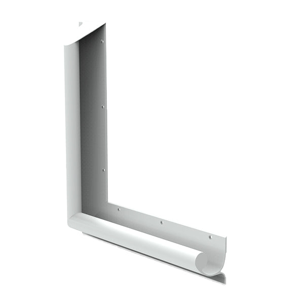 GalvinCare® Mental Health A/Ligature 90 deg Grab Rail 450x450mm Powder Coated - RH (Vert or Horiz)