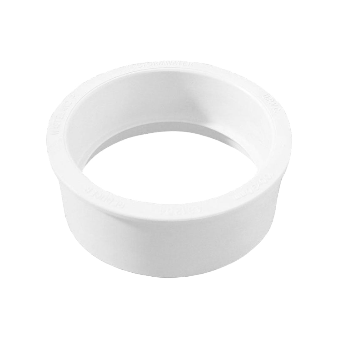 A white pipe reducer