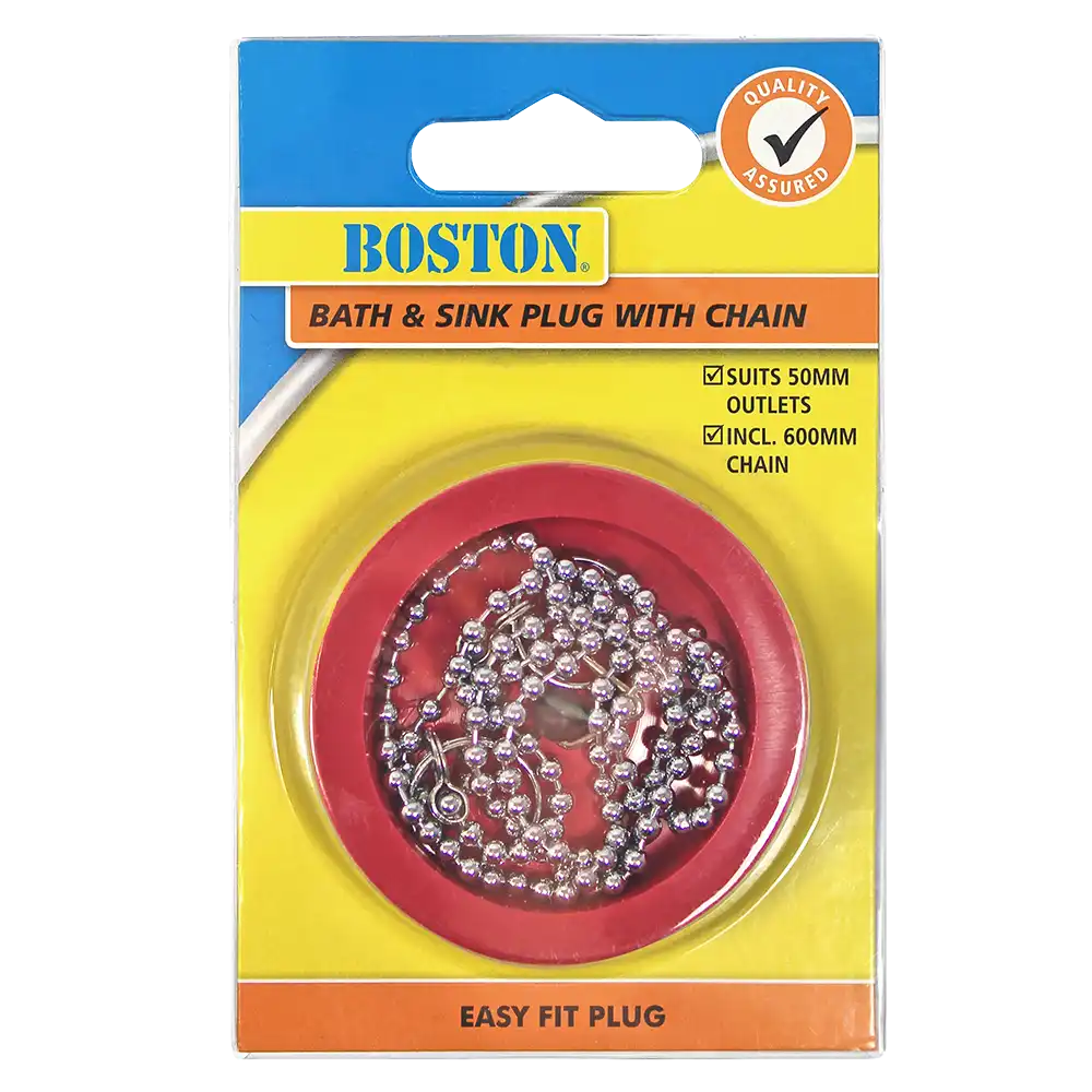Bath & Sink Plug 50mm – With 600mm Chain