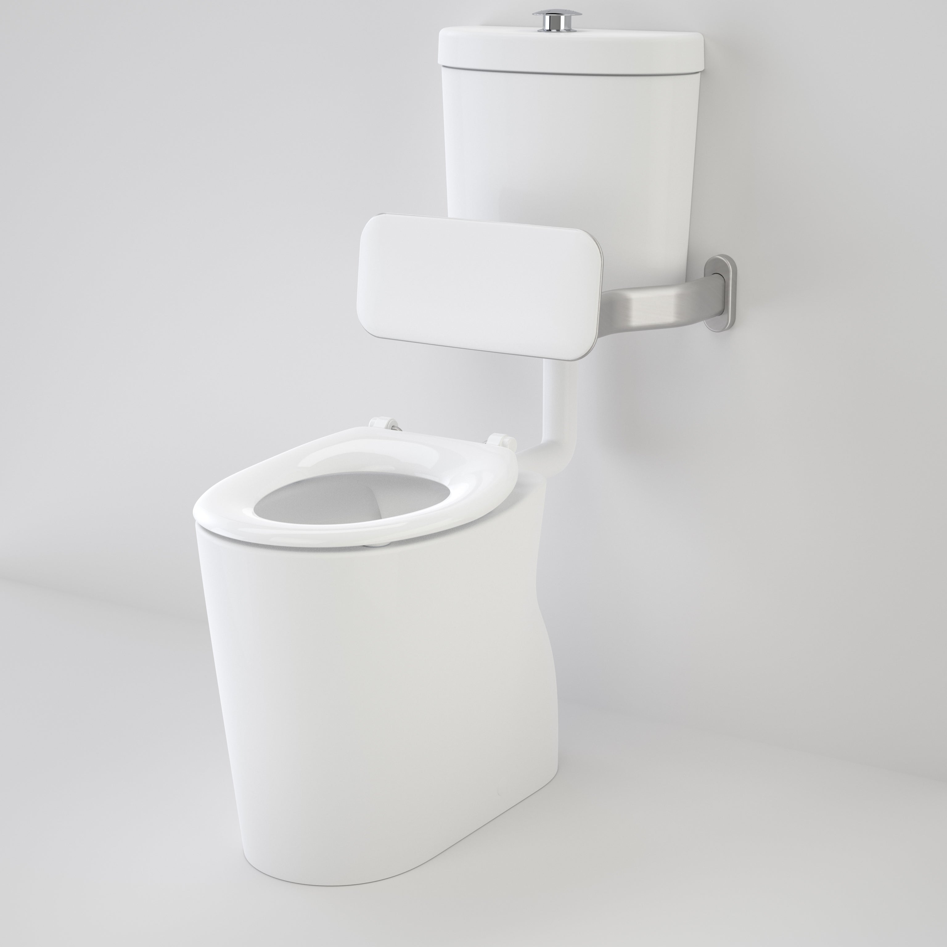 Care 610 Cleanflush Connector P Trap Suite with Backrest and Caravelle Single Flap Seat White