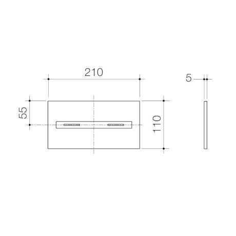Smart Command Invisi II Panel - Brushed Brass