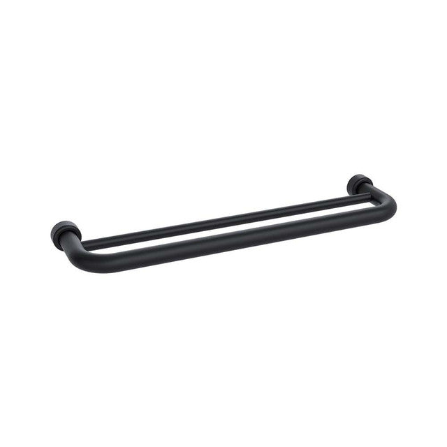 Hygienic Seal® Towel Grab Rail "D" Matte Black 600mm