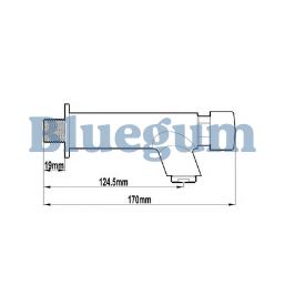 Time Flow Wall Push Tap Chrome