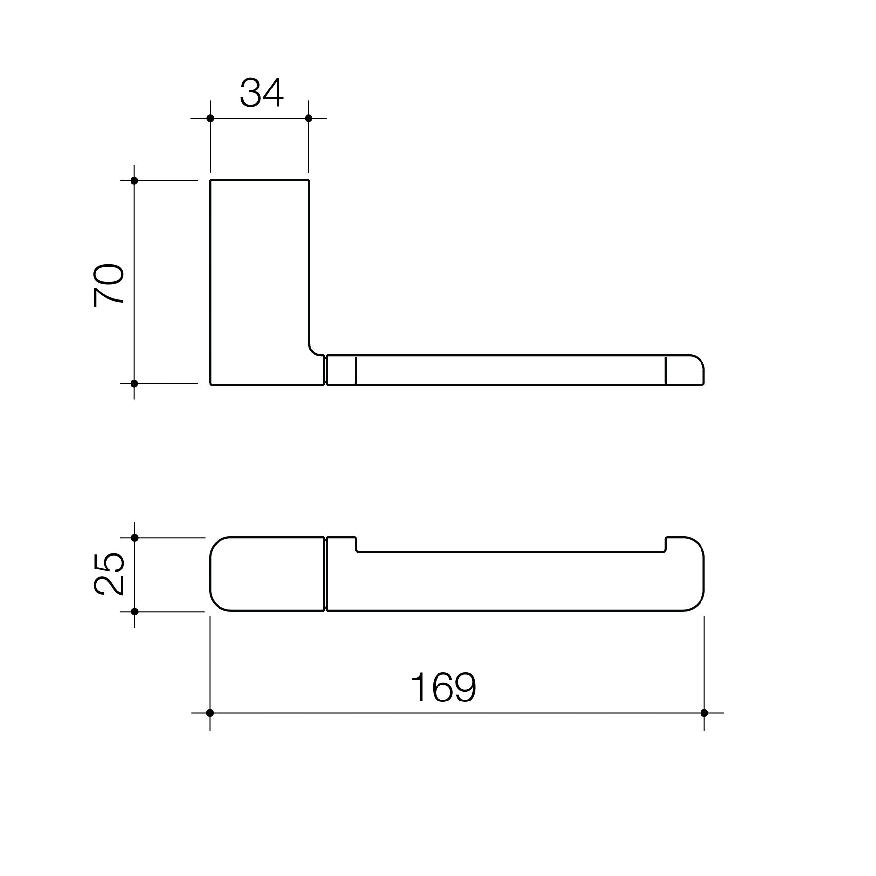 Luna Toilet Roll Holder Brushed Nickel