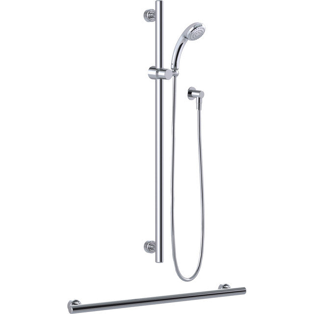 Linear Friction Slide Inverted "T" Shower Kit Chrome Princess WELS 3 Star - 9L/min