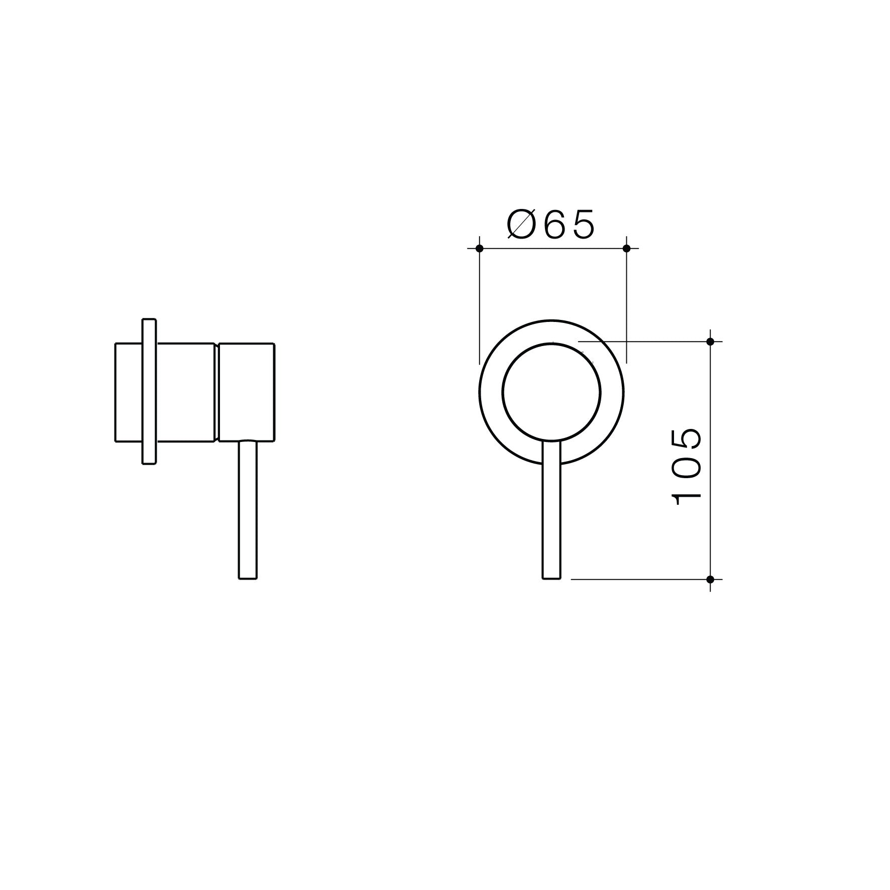 Liano II Bath / Shower Trim Kit - Round - Chrome
