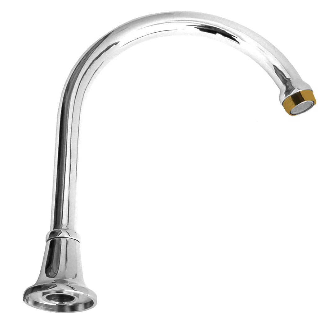 HOB SPA/SINK SPOUT CHROME & GOLD WELS 4 STAR