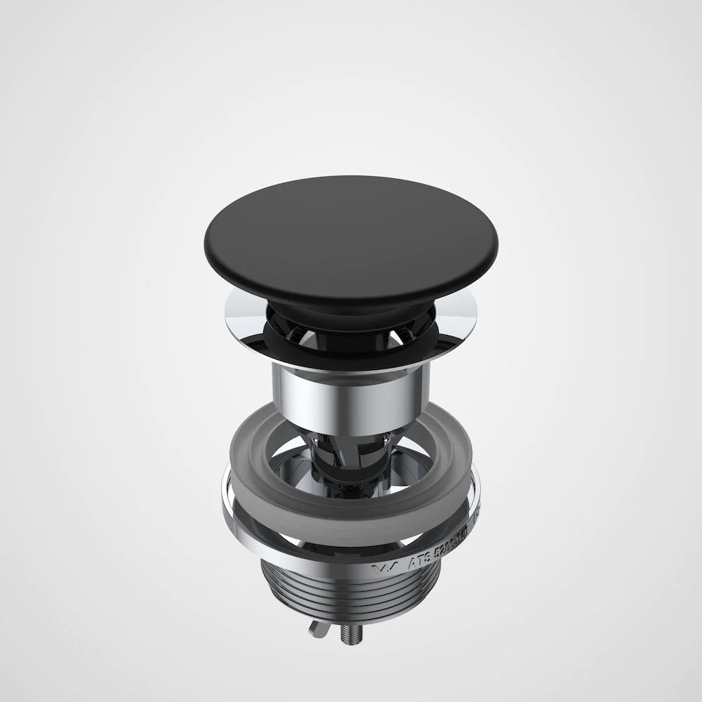 Urbane II Basin Dome Pop-Up Plug & Waste - Matte Black