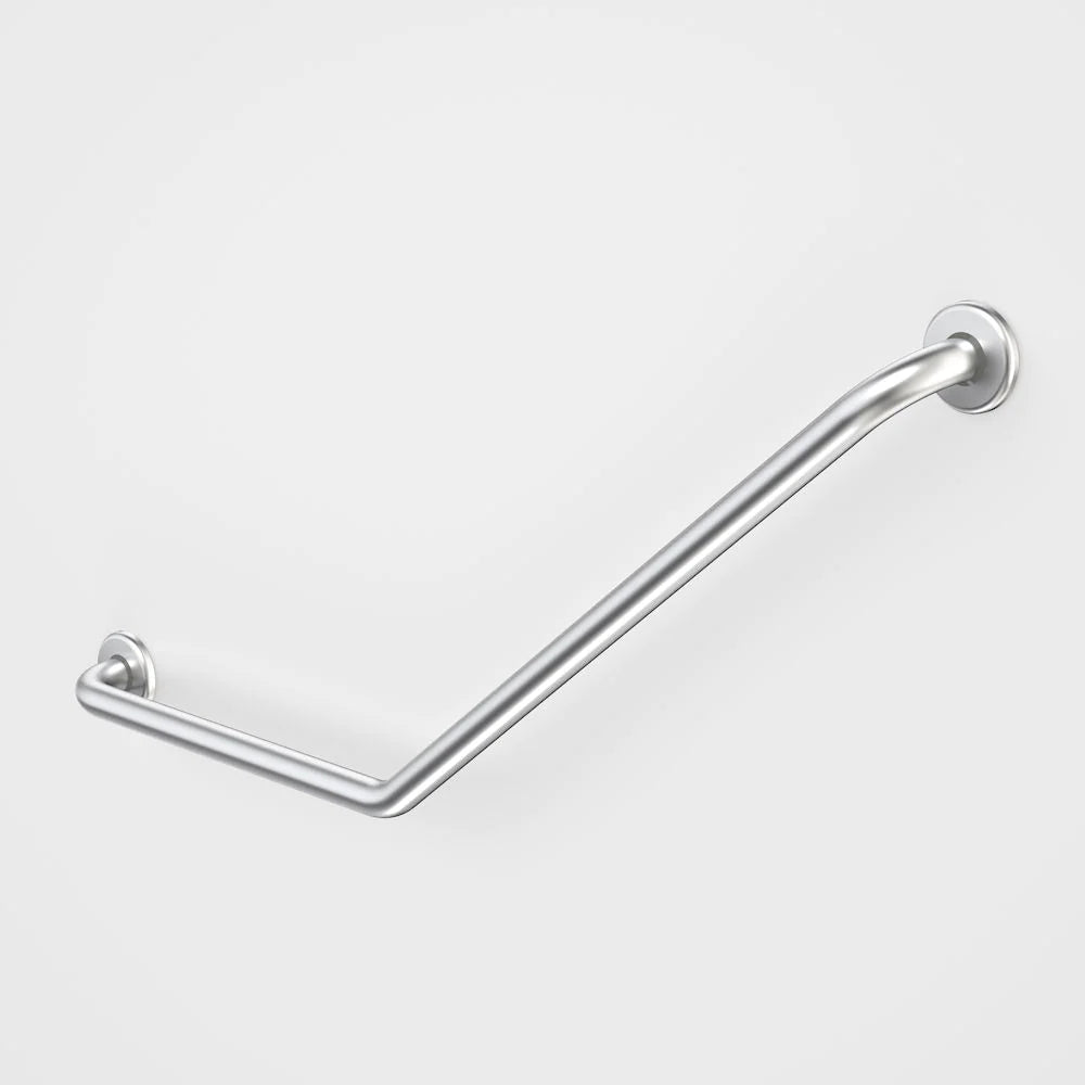 Care Support Grab Rail - 140 Degree Angled 450x700 LH - Stainless Steel