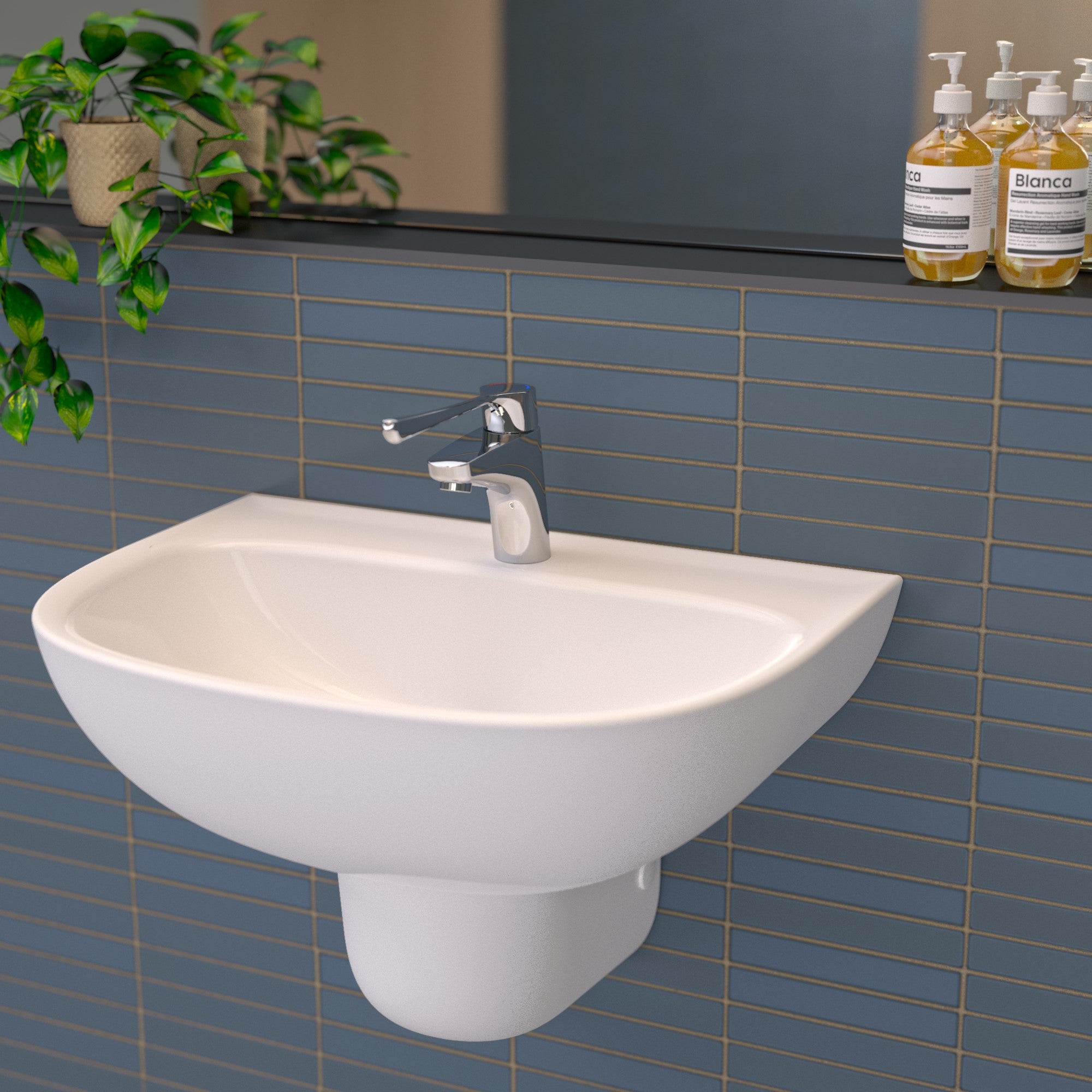 Care 600 Wall Basin (with GERMGARD®) - 1TH