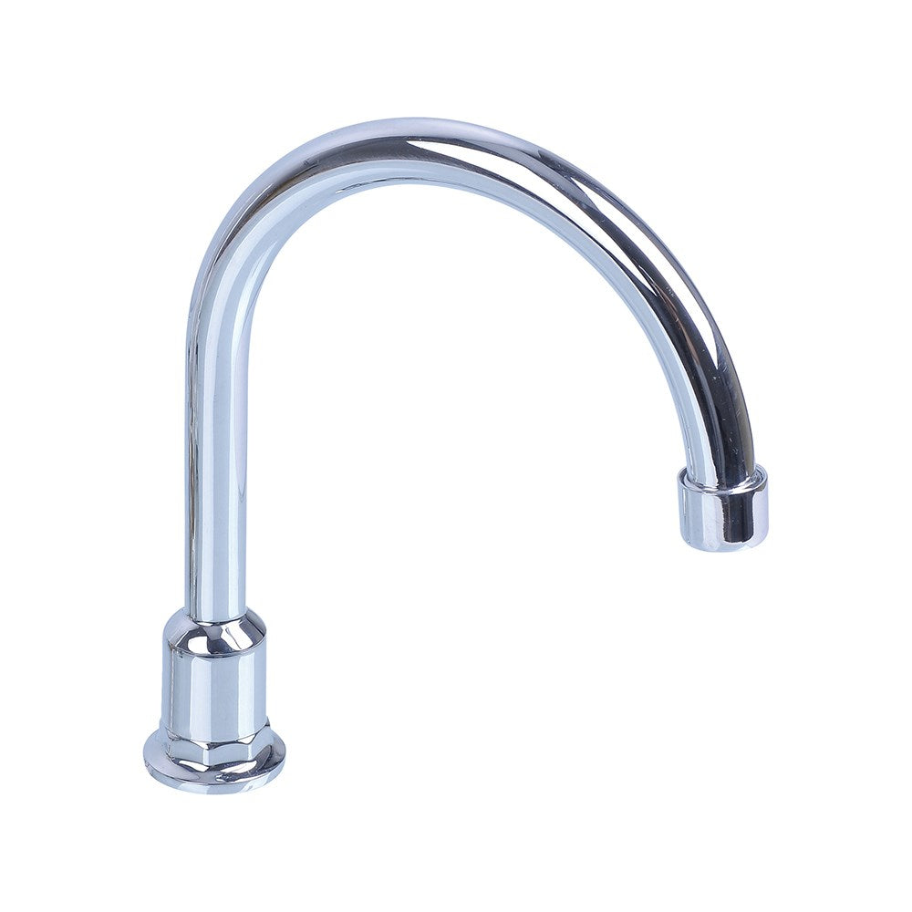 Swivel Hob Spout - Gooseneck Tube, Chrome Plated, 150mm, Lead Free