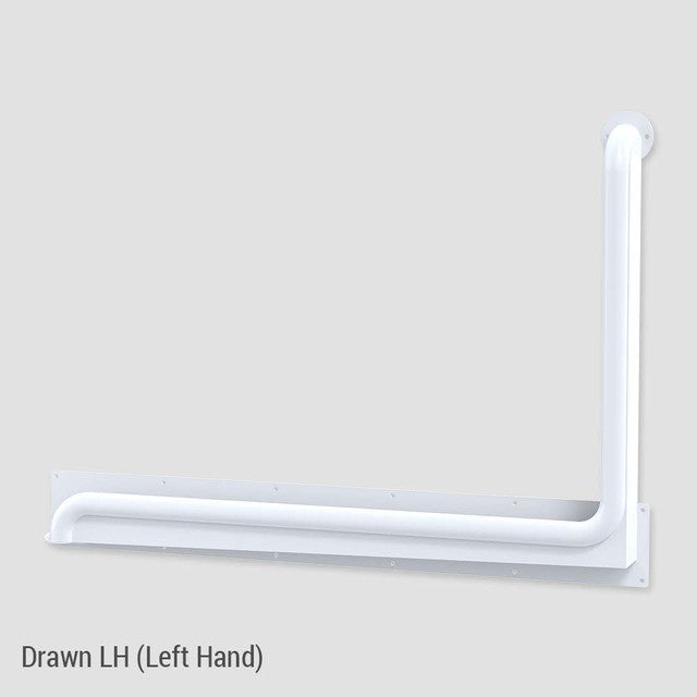 Anti-Ligature 90° Accessible Grab Rail 960mm x 900mm Left Hand
