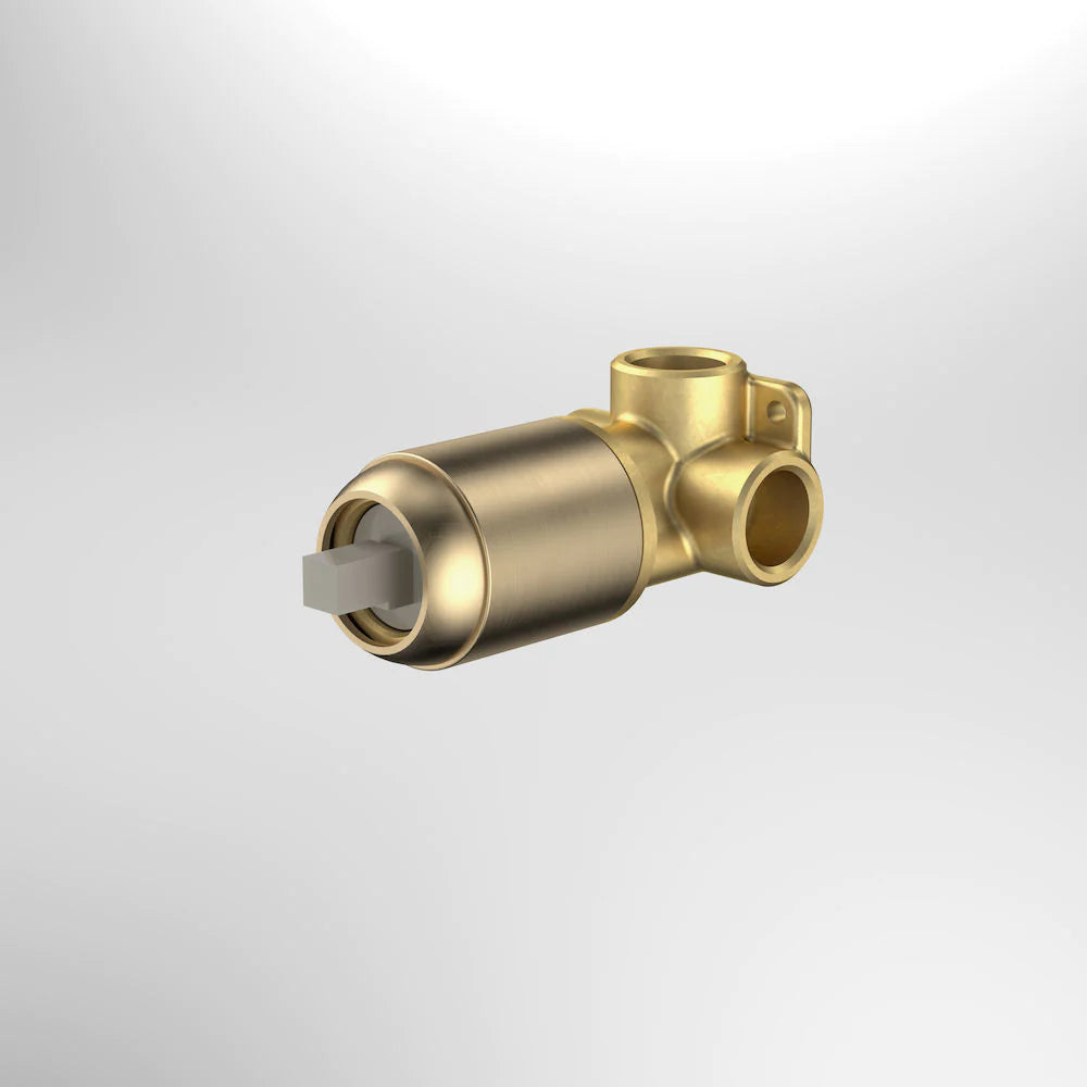 Luna Bath/Shower Mixer Inwall Body Brushed Brass