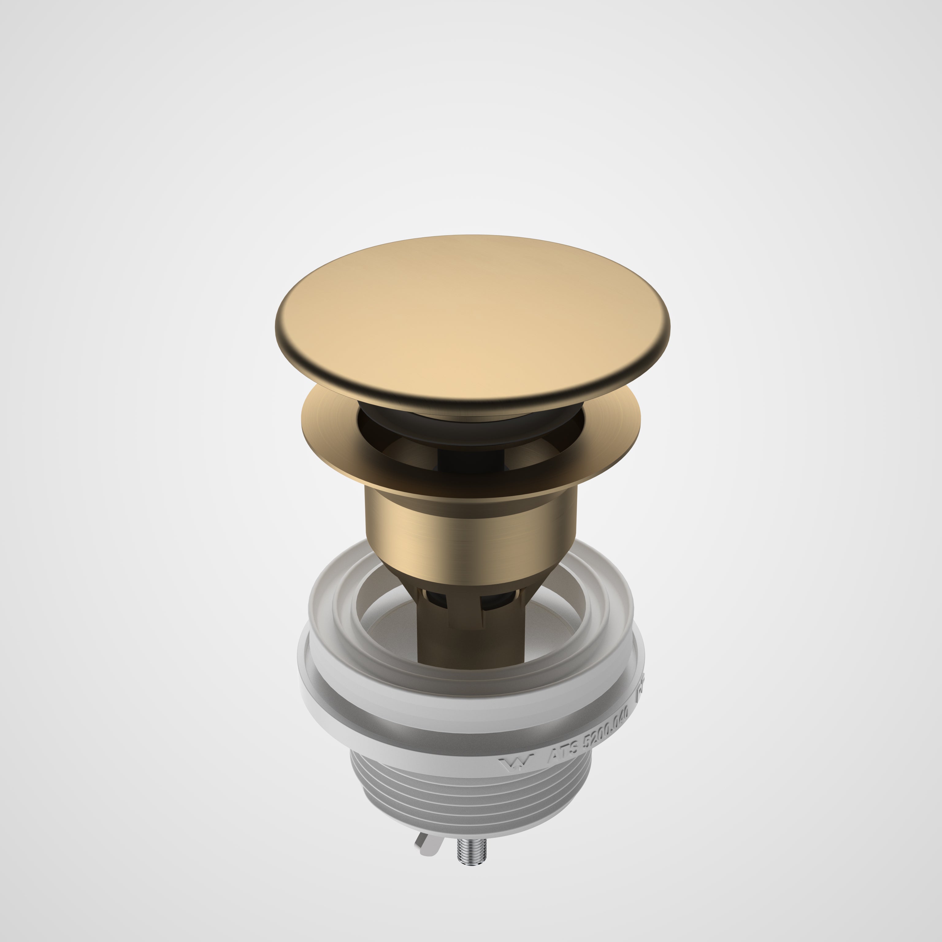 Urbane II Basin Dome Pop-Up Plug & Waste - Brushed Brass