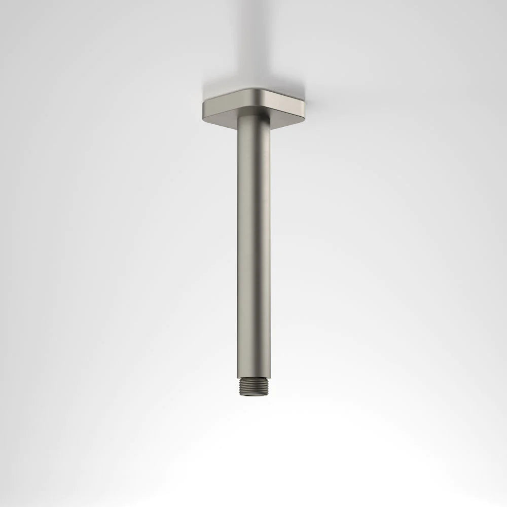 Luna Straight Arm Square Flange 210 Brushed Nickel