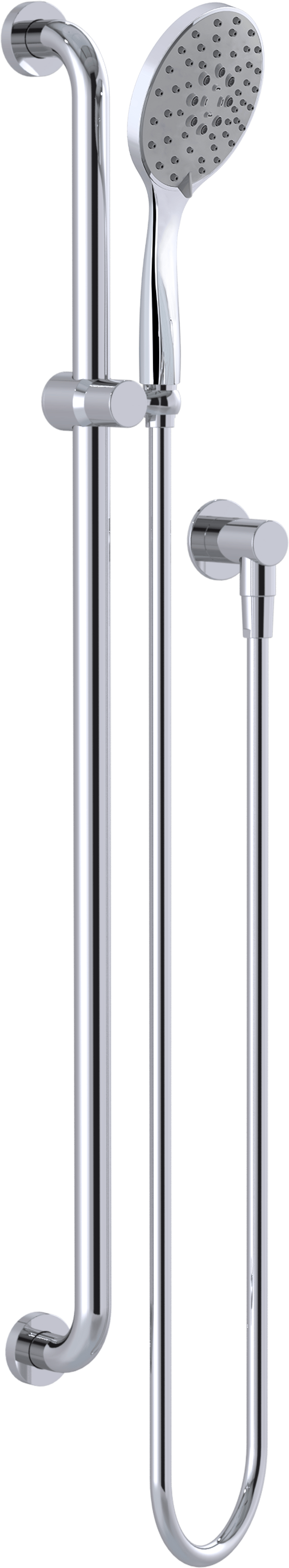 Comfort Rail Shower Chrome Streamjet™ XL Turbo WELS 3 Star - 9L/min