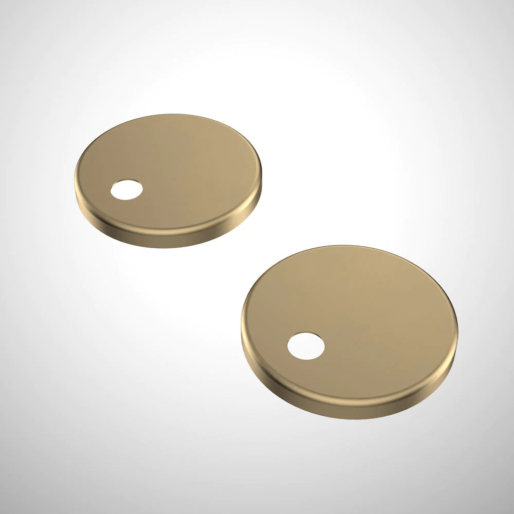 Urbane II Toilet Seat Hinge Caps - Brushed Brass
