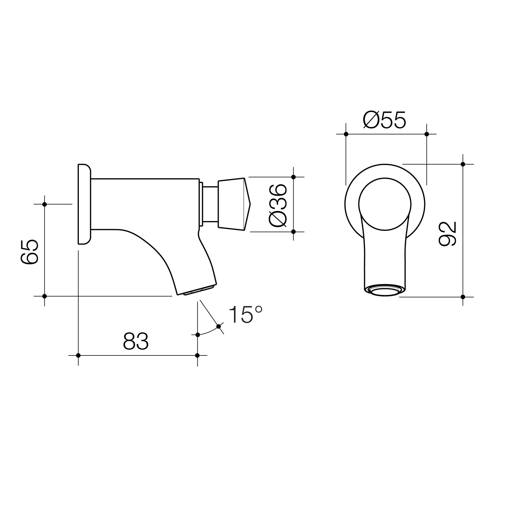 School Smart Timed Flow Tap Wall Cold