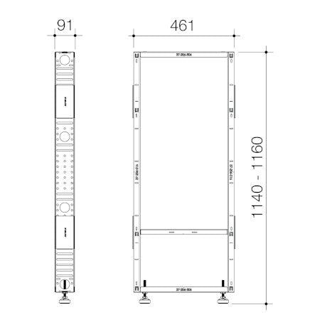 CAMFIS Inwall frame - Invisi II Cistern Spares Kit