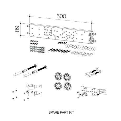 CAMFIS Inwall frame - Wall Mounted Basin and Wall Tapware Spares Kit