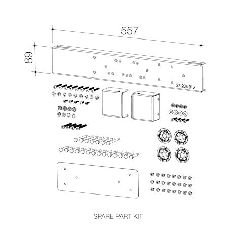 CAMFIS Inwall frame - Accessible Shower Spares Kit