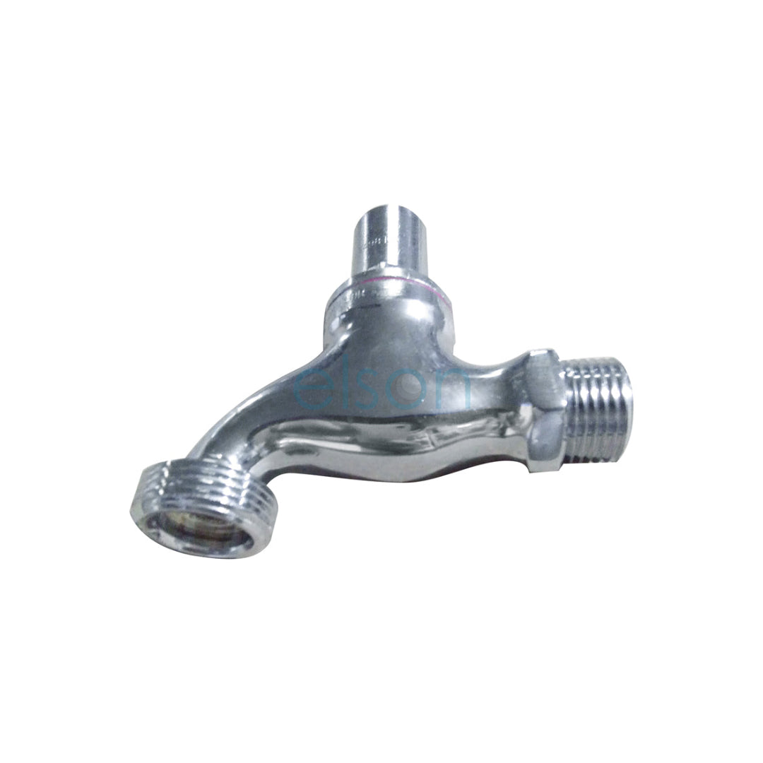 Brass anti-vandal hose cock with 12 splines and a key, designed for high-pressure applications.