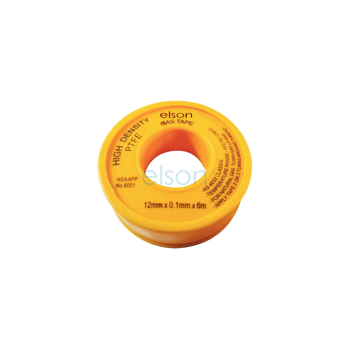PTFE TAPE GAS 12mmx0.1mmx6m